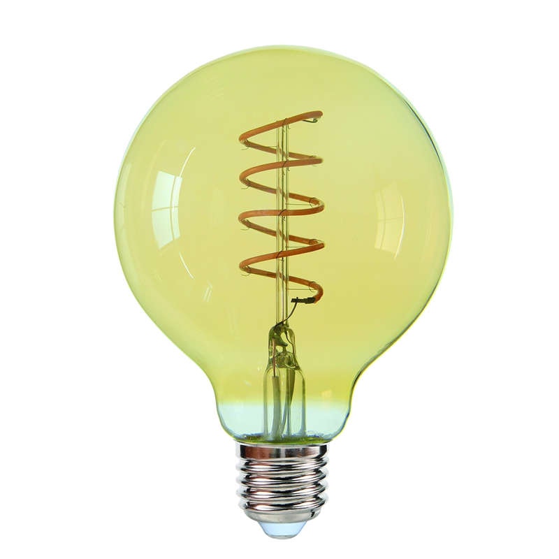 Bombilla LED de filamento en espiral