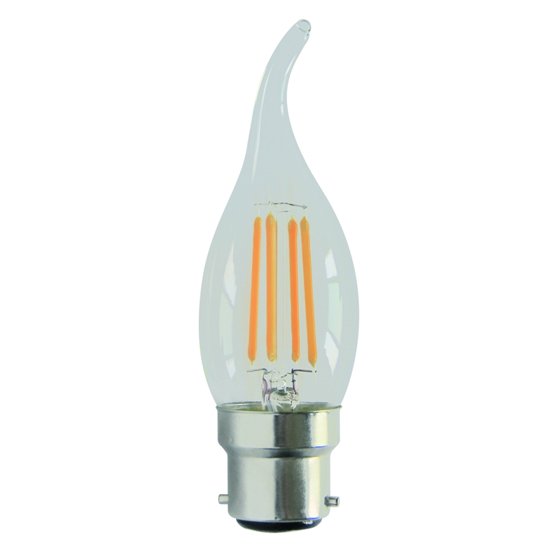 Bombilla de filamento LED tipo vela C35