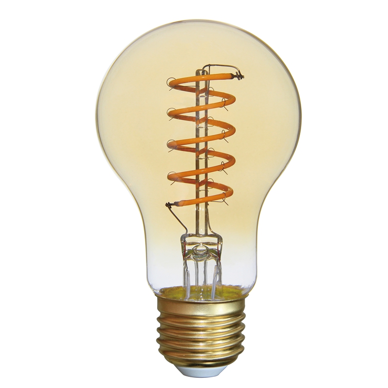 Bombilla LED de filamento en espiral