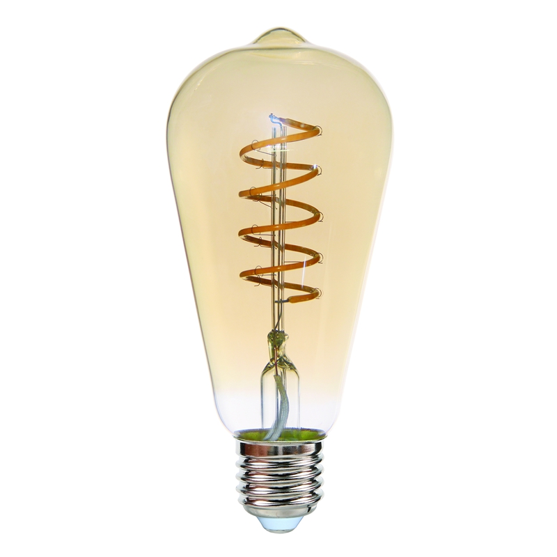 Bombilla LED de filamento en espiral